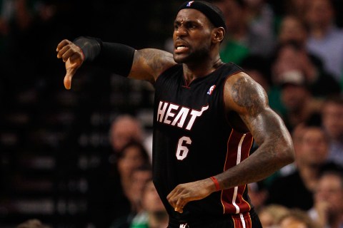 Miami Heat v Boston Celtics, LeBron James