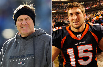 Bill Belichick and Tim Tebow