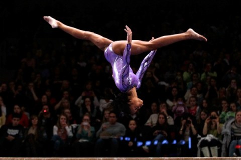 Gabrielle Douglas competing at AT&T American Cup Mar. 3, 2012