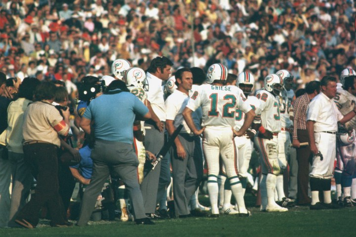 The undefeated Miami Dolphins of 1972 enjoy their belated salute at White  House