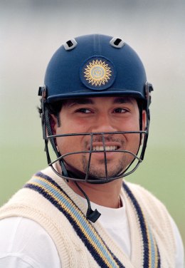 Tendulkar playing against England in July 1996.