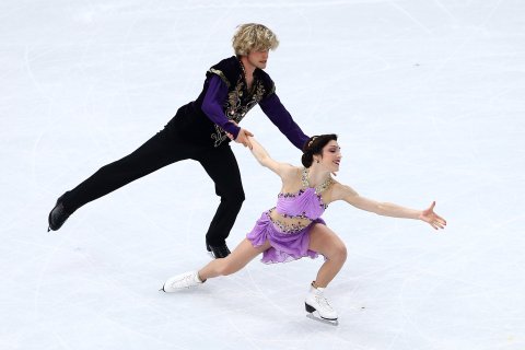 Meryl Davis and Charlie White of the United States compete in the Figure Skating Ice Dance Free Dance at Iceberg Skating Palace on February 17, 2014 in Sochi.