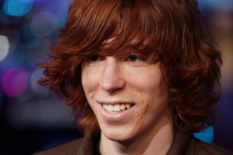 Pro snowboarder Shaun White appears on stage during "TRL BreakOut Stars Week" on MTV's Total Request Live at the MTV Times Square Studios Jan. 12, 2004 in New York City.