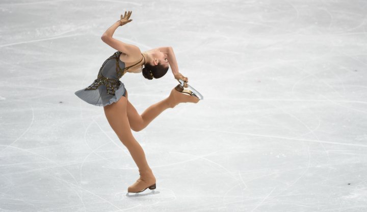 Russia's Adelina Sotnikova performs during the ladies' free skating. Adelina Sotnikova won the gold medal with a total score of 224.59 points.