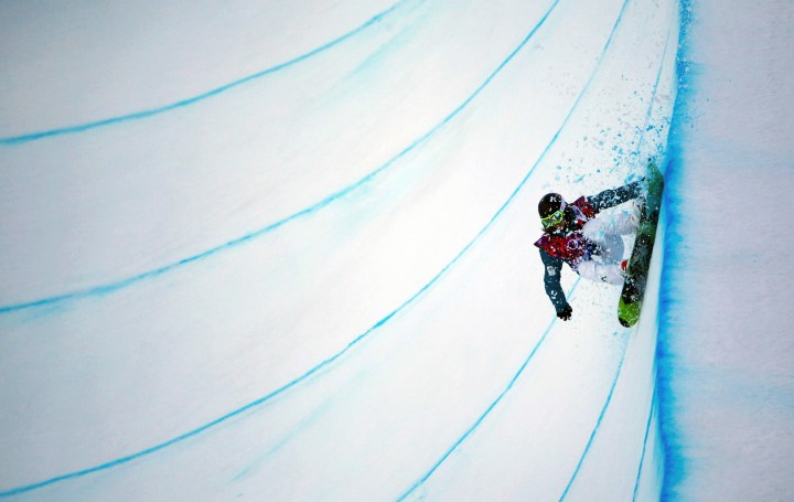 Australia's Torah Bright competes during the women's snowboard halfpipe qualification round at the 2014 Sochi Winter Olympic Games in Rosa Khutor